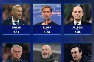 德转列皇马新帅6位潜在候选人：穆里尼奥、齐达内、克洛普在列