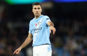 终于等到你，罗德里上次在英超破门还是在2024年5月