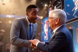 哈登晒AI视频：22岁进总决 在火箭差一步夺冠 把进攻体系带到骑士