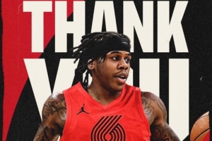 场均1.2分1板！开拓者官方：球队裁掉双向后卫贾旺特·库克