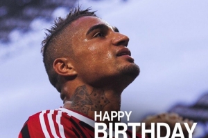 米兰祝凯文·博阿滕39岁生日快乐：依然在我们心中太空漫步