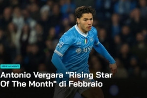 官方：那不勒斯中场维尔加拉被评为意甲2月最佳U23球员