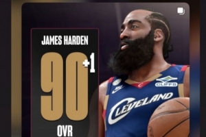 能力值升至90！哈登INS转发2K官方动态