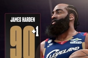 2K能力值更新：坎宁安升95 KD+1到93 哈登+1至90 库明加+3到80