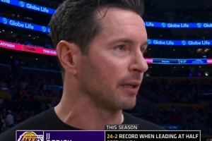 今天稳了？湖人本赛季领先结束上半场时24胜2负 联盟最佳