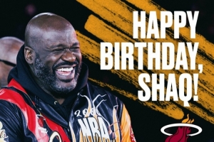 54岁！迈阿密热火社媒祝福奥尼尔生日快乐！