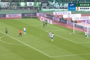 外援连线！米特里策助攻瓜里拉帕反越位单刀破门，浙江1-0领先