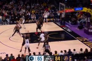 苦苦支撑！海兰德外线开火三分命中 帮助森林狼艰难止血