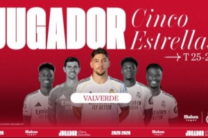 5场1球3助攻，官方：巴尔韦德当选皇马2月队内最佳球员