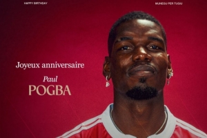 摩纳哥祝博格巴33岁生日快乐，球员去年夏天加盟以来仅出场3次