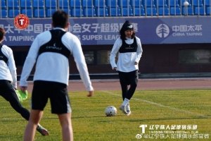 3月20日下午，辽宁铁人楠波湾队在训练基地进行赛前训练（二）