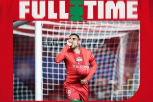 河南俱乐部彩陶坊1-1武汉三镇 古斯塔沃头球破门