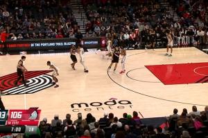 尴尬了！杨瀚森刚上场2分钟 开拓者被篮网打了个10-0