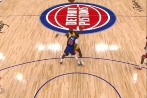 得分上双！詹姆斯三分线外造犯规 三罚稳稳全部命中