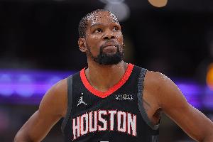 季后赛压力很大！杜兰特在场时火箭进攻效率联盟第9 不在场第27