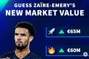 当前5000万欧！德转预热埃梅里身价：最高可能涨至6500万欧