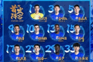 中超联赛第6轮 上海申花vs辽宁铁人 首发名单