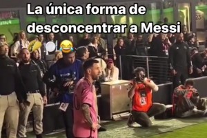 安保快绷不住了！墨西哥观众找到了能让梅西分心的方法！