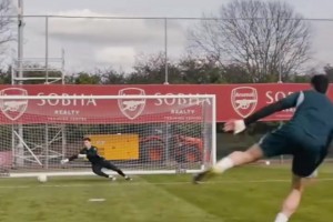 就在今年？阿森纳球员的射门训练！