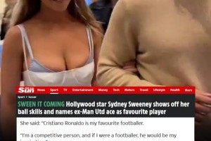 太阳报：悉尼妹称自己最喜欢C罗，如果踢球他会是自己榜样