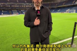 B费是英超现役第一人？哈格里夫斯：若阿森纳不夺冠，MVP非他莫属
